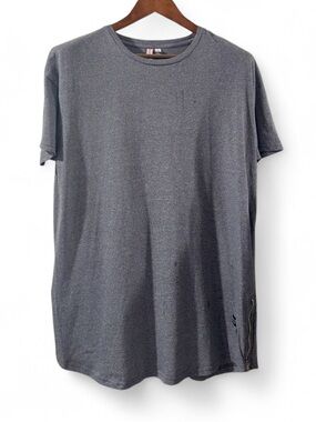 Penshoppe Gray Longer-Style T-shirt Size Men’s XL